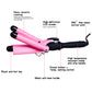 WT-199 Big Curls Curling Wand Three-Rod Curling Iron Quick Hair Curler Tool Low Power Consumption