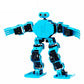 17DOF Humanoid Robot Educational Programming Robot Blue Assembled Cellphone APP Bluetooth Control