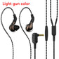 TZT-BL-03 In-Ear Earphones Headphones Wired Earbuds w/ Mic 10MM Carbon Diaphragm Dynamic Driver