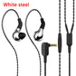 TZT-BL-03 In-Ear Earphones Headphones Wired Earbuds w/ Mic 10MM Carbon Diaphragm Dynamic Driver
