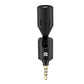 PU615B Condenser Microphone 8PIN Jack Single Directional Adjustable Microphone For Mobile Phone