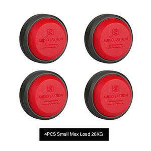 4pcs Audio Speaker Amplifier Preamp DAC Laptop Anti-shock HiFi Absorber Silica Gel Foot Nail Feet Pads Absorption Shock Pad-Red