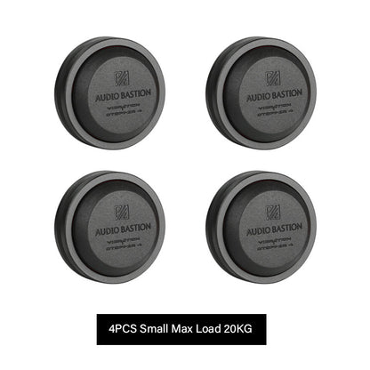 4pcs Audio Speaker Amplifier Preamp DAC Laptop Anti-shock HiFi Absorber Silica Gel Foot Nail Feet Pads Absorption Shock Pad-Black