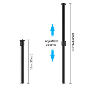 PU3066B 33-60CM//13-23.6&quot; Camera Monopod Telescopic Central Shaft Extension Rod For 3Axis Stabilizer