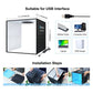 PULUZ PU5041B 40CM/15.7&quot; Foldable Photo Tent Light Box LED Ring Light w/ Color Background Papers