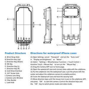PU9110W 45M/147FT PULUZ Diving Waterproof Case Underwater Case For Android Smartphone With OTG