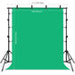 PKT5204 2x2M/6.6x6.6FT Background Stand Kit Photo Studio Backdrop Stand Kit Red/Blue/Green Backdrops