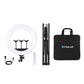 PKT3102 PULUZ 18 Inch Live LED Ring Light With Tripod Stand 70.9&quot; 3PCS Phone Clamps &amp; Remote Control