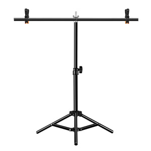 PU3054B 67CM/26.7&quot; T-Shaped Photo Studio Background Stand Backdrop Stand w/ Clips Without Backdrops