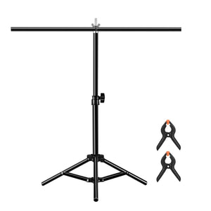 PU3054B 67CM/26.7&quot; T-Shaped Photo Studio Background Stand Backdrop Stand w/ Clips Without Backdrops