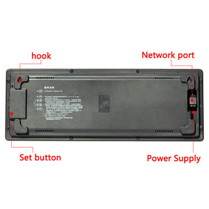 MA-2158 NTP Network Clock Electronic Clock Alarm Clock 6-Digit 58x21CM/22.8 x 8.3&quot; Chinese Display