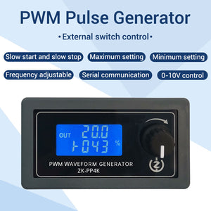 ZK-PP4K PWM Pulse Generator PWM Waveform Generator 1Hz-150KHz w/ LCD Display For Lighting LED Motor