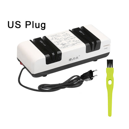 Professional Electric Knife Sharpener Multifunctional Automatic Cut Sharpeners US Plug White