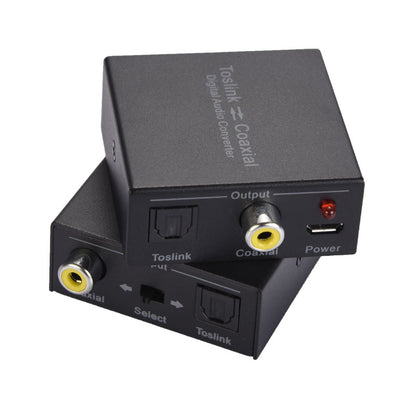 NK-Q7 DAC Digital Audio Converter 2-Way Optical Audio Converter Compact Size For Toslink Coaxial