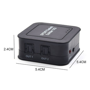 Optical Audio Splitter For SPIDF/Toslink Splitter 1X3 Optical Audio Switch For LPCM2.0/DTS/Doby-AC3