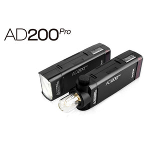 Godox AD200Pro Pocket Flash TTL 1/8000 HSS Flash Built-In 2.4G Wireless X System Outdoor Flash Light