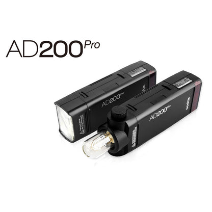 Godox AD200Pro Pocket Flash TTL 1/8000 HSS Flash Built-In 2.4G Wireless X System Outdoor Flash Light