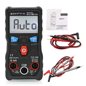 ZOYI ZT-S4 Digital Multimeter With Normal Test Probes For Capacitor Frequency Diode Temperature