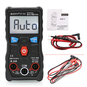 ZOYI ZT-S4 Digital Multimeter With Pointed Test Probes For Capacitor Frequency Diode Temperature