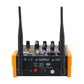 TKL R2 4-Channel USB Sound Mixer Console Mini Bluetooth Audio Mixer With Wireless Microphones