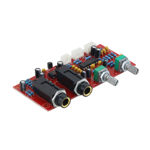 PT2399 Microphone Amplifier Board Digital Karaoke Reverberation Board Finished Board with Panel