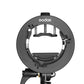 Godox S2 S-type Flash Holder Bracket For Bowens Mount Godox V1 V860II AD200 AD400PRO Speedlite Flash