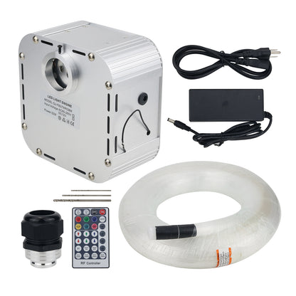 32W Fiber Optic Light 12V LED RGB Twinkle Ceiling Light Starry Lamp App Control with 400pcs 5M Cable