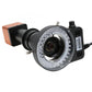 34MP USB Industrial Camera Microscope Video Camera 180X C Mount Lens 56-LED Ring Light For Phone PCB