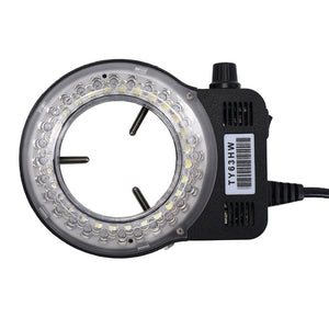 51MP Microscope Camera Industrial Camera 180X C Mount Lens 56-LED Ring Light For PCB Soldering Phone