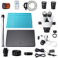 24MP HDMI Digital USB Microscope Camera Kit 7X-90X Trinocular Stereo Microscope w/ Big Base Board
