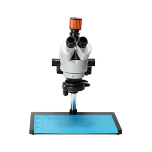 24MP HDMI Digital USB Microscope Camera Kit 7X-90X Trinocular Stereo Microscope w/ Big Base Board