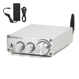 BRZHIFI M3 2.1 Subwoofer Amplifier 2x80W BT5.0 Small Amplifier 24V 6A Power Supply For 2-8&quot; Speakers