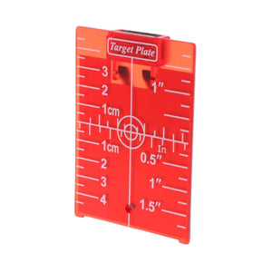 Magnetic Target Card Plate Level Tool Rotary Cross Line Horizontal Vertical with Protection Goggle Glasses Set-Red