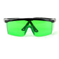 Magnetic Target Card Plate Level Tool Rotary Cross Line Horizontal Vertical with Protection Goggle Glasses Set-Green