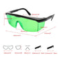 Magnetic Target Card Plate Level Tool Rotary Cross Line Horizontal Vertical with Protection Goggle Glasses Set-Green