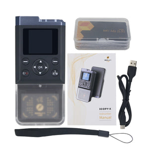 ICOPY-X (XS English) Handheld RFID Card Copier Small RFID Card Reader Writer 1.3&quot; Color IPS Display