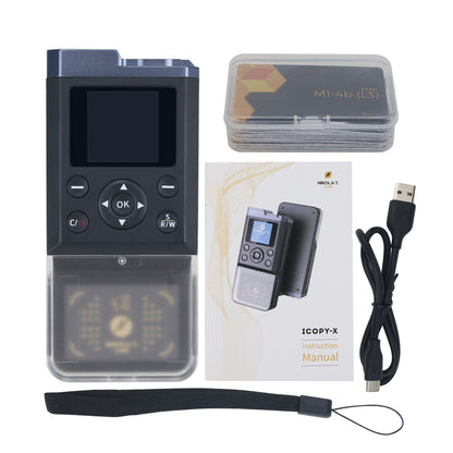 ICOPY-X (XS English) Handheld RFID Card Copier Small RFID Card Reader Writer 1.3&quot; Color IPS Display