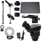 3.5X-100X Trinocular Microscope w/ Universal Bracket 144-LED Light For Soldering PCB Jewelry Repair