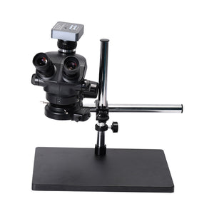 3.5X-100X Trinocular Microscope w/ Universal Bracket 48MP FHD Camera V8 For PCB Jewelry Repair
