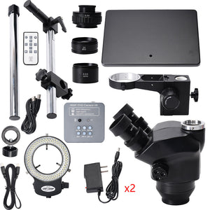 3.5X-100X Trinocular Microscope w/ Universal Bracket 48MP FHD Camera V8 For PCB Jewelry Repair