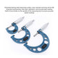 3Pcs Outside Diameter Micrometer Bearing Steel High Accuracy Measurement Tool 0-25mm 25-50mm 50-75mm 0.01 Micrometer