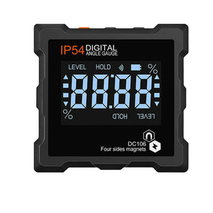 IP54 Goniometer Electronic Digital Angle Ruler 360 deg Measuring Tool 4 Sides Magnetic Protractor Angle Gauge for Woodwork