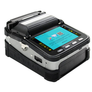 AI-7C Core Alignment Fusion Splicer Automatic FTTH Fiber Optic Splicing Machine w/ 5&quot; Screen 800x480