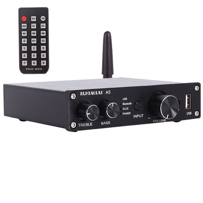 PJ.MIAOLAI A5 Home Power Amplifier Hifi Bluetooth 5.0 Amplifier 2x100W For U Disk Lossless Playing