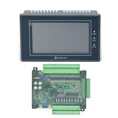 Samkoon EA-043A 4.3&quot; HMI Touch Screen + FX3U-24MT w/ Shell PLC Control Board Programmable Controller