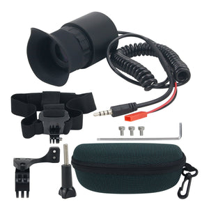 V760A-3 Wearable Head Mounted Display 0.39" OLED 12X Eyepiece Adjustable Diopter 80-Inch Effect