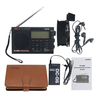 TECSUN PL-680 Stereo Radio Full Band Radio Receiver PLL SYNTHESIZED Receiver FM Stereo/LW/MW/SSB/AIR