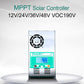 MPPT-60A Safe Reliable Solar Charge Discharge Controller 12/24/36/48V Auto-Max DC190V Input Outdoor Solar Controller With Fan