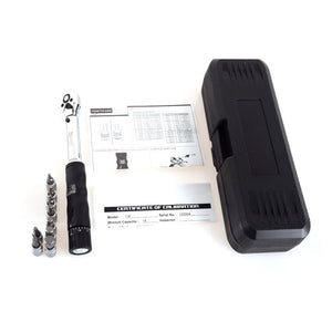 Wisretec 1/4&quot;DR 2-14Nm Bike Preset Adjustable Torque Wrench Set Bicycle Repair Tools kit Ratchet Mechanical Torque Spanner