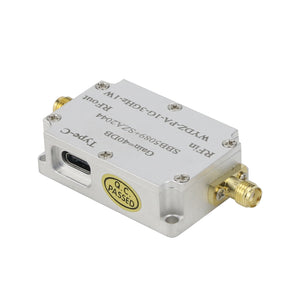 SBB5089+SZA2044 Microwave Power Amplifier RF Power Amplifier 1G-3GHz Gain 40DB WYDZ-PA-1G-3GHz-1W